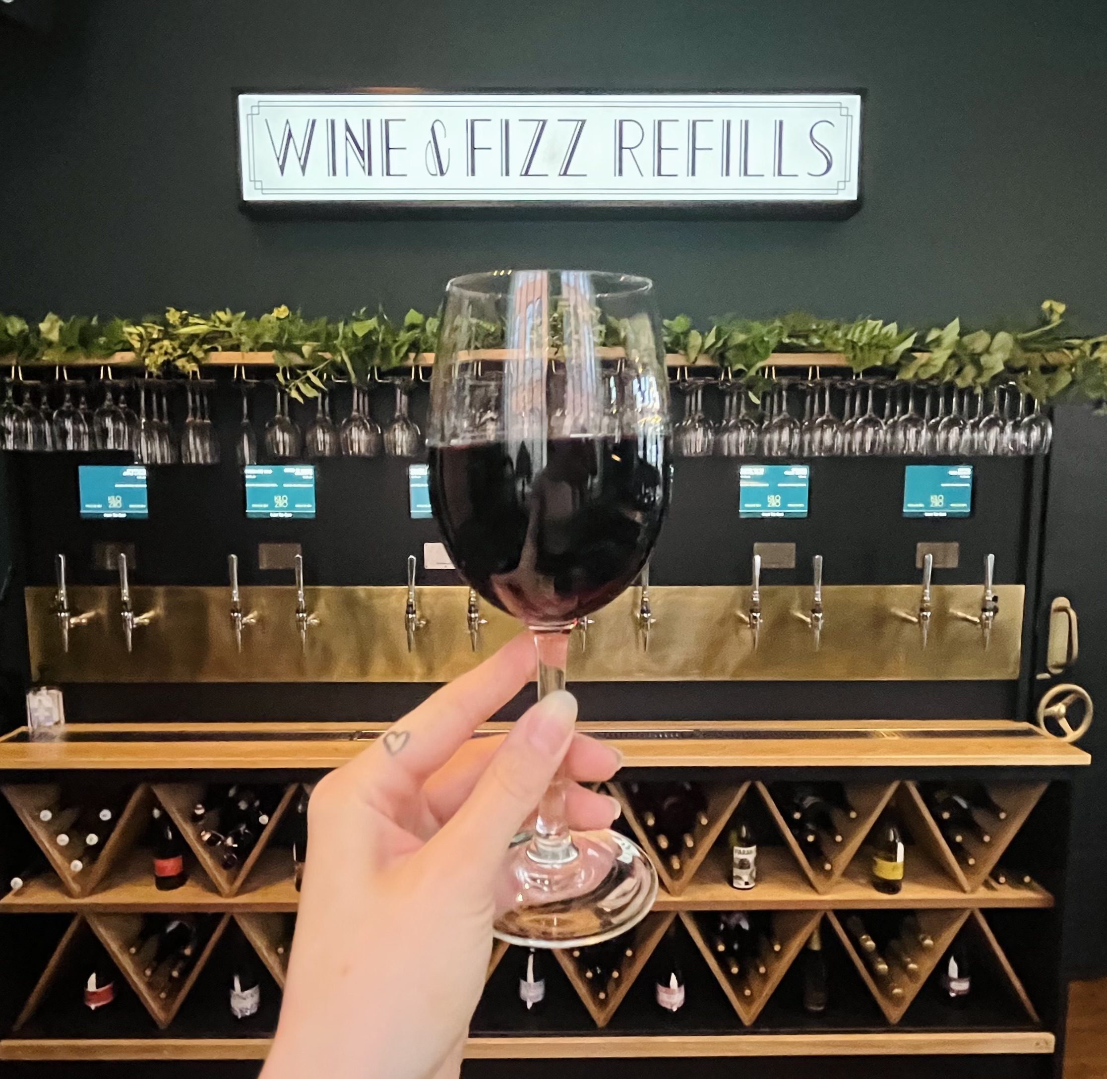 Refillable artisan wines on tap at Kilo Ziro taproom